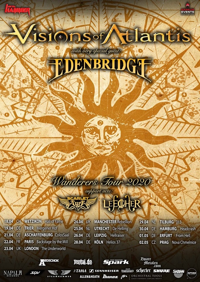 Plakat mit Tourdaten