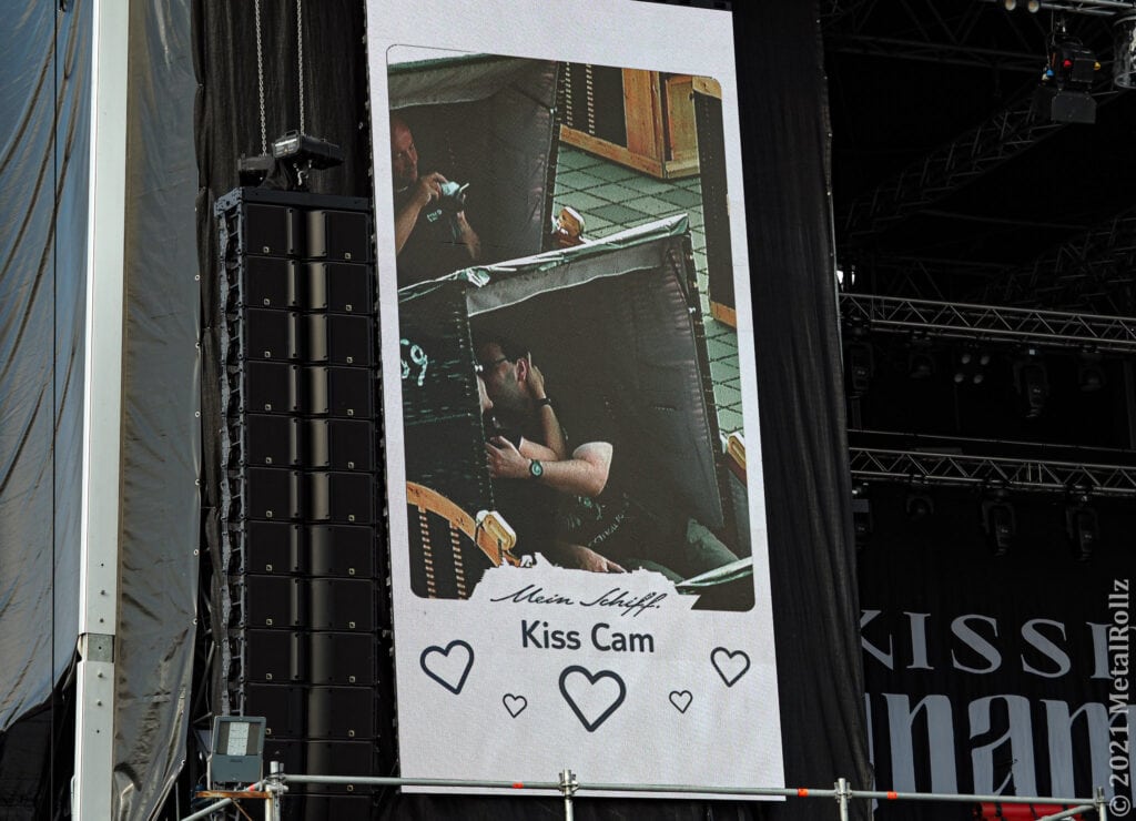 KissCam auf der Videowall