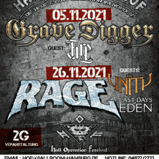Flyer Grave Digger und Rage